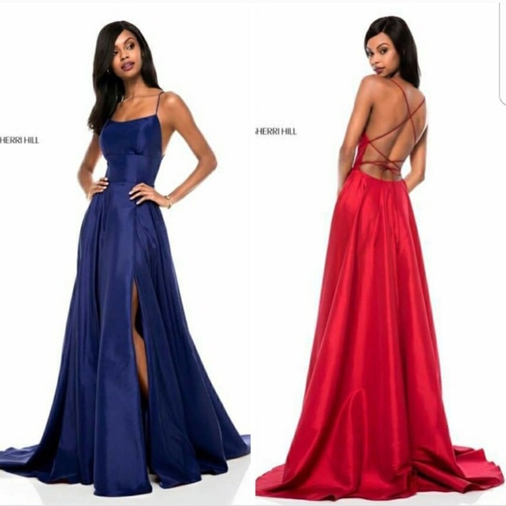 Sherri Hill #52022 NWT (Navy Blue)